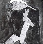 Egon Schiele Lyricist oil painting artist